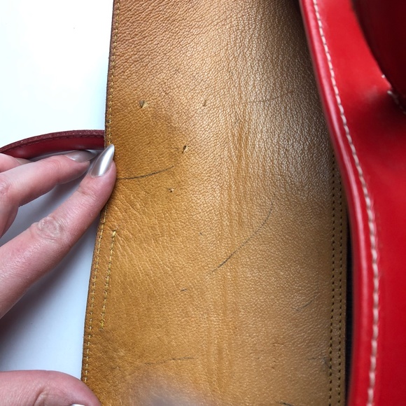 DOONEY & BOURKE Vintage Red Leather Handbag - Picture 15 of 16